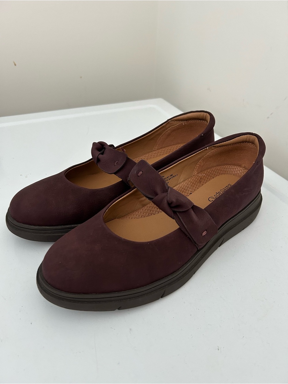 Beartraps Kimbly Mary Jane Flats In Bloodstone Purple Size 9M